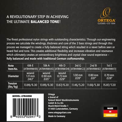 Ortega NYL Nylon Strings - Balanced image 2