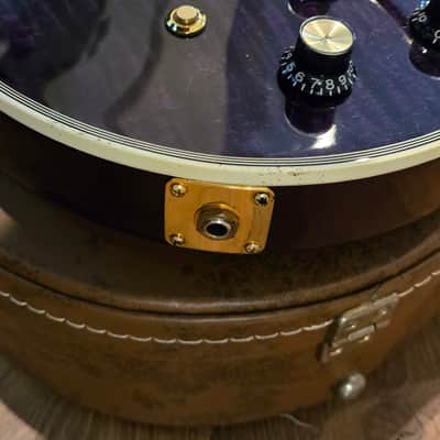 2015 Gibson Custom Shop Les Paul Axcess Custom – Rare Trans Purple – Floyd Rose & Tesi Kill Switch image 12