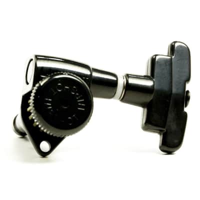 Genuine Hipshot Button Set of 6 D03 Black, Imperial style also fits Grover image 1