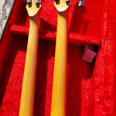 Mosrite Joe Maphis Double Neck Ohsc 1960s Dark Cherry Red image 5