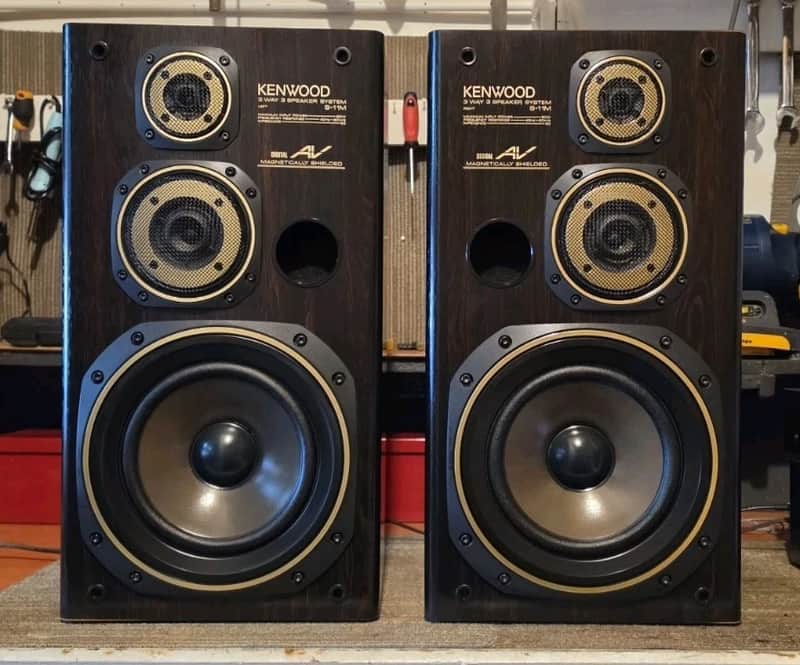 VINTAGE KENWOOD 3 WAY SPEAKERS /8 OHM/MADE IN JAPAN image 1