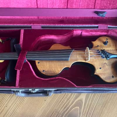 Rare: Tucker Barrett Luma - 5 string electric Violin/Viola - Hawaiian Koa wood image 16