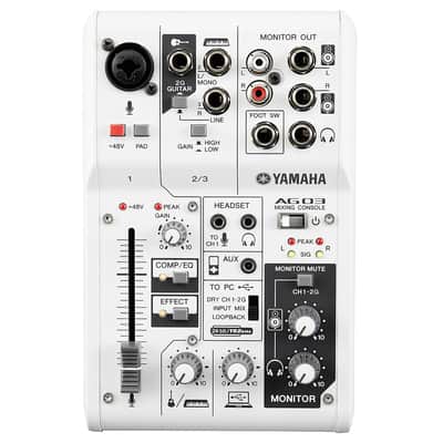 New - Yamaha AG03 3-Channel Studio Live Mixer & USB Audio Interface with Built-in DSP Bild 2