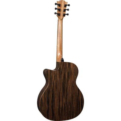 Lag HV50ACE HyVibe 50 Auditorium Bevel Cutaway Solid Engelmann Spruce Top Khaya Neck 6-String Acoustic Electric Guitar w/Gig Bag image 3