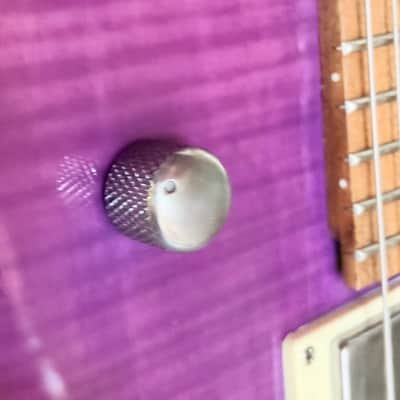 Reverend Charger RA 2020- Transparent Purple Flame Maple image 5