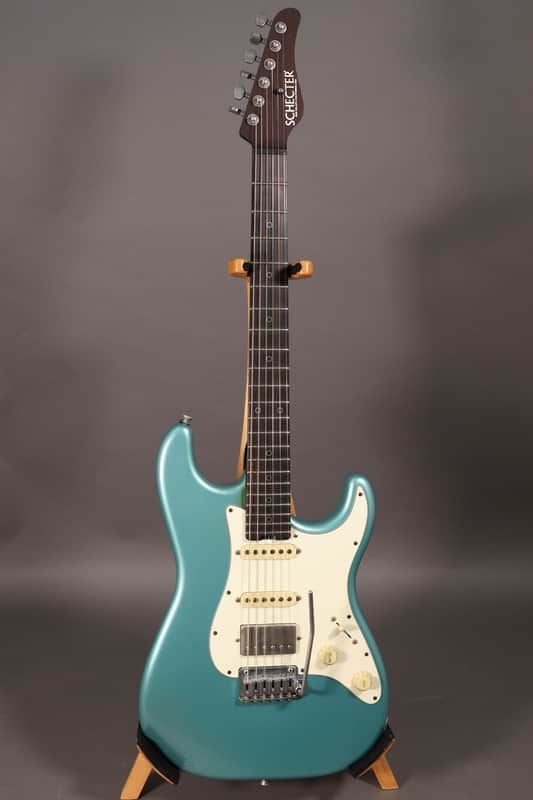 Schecter USA Custom Shop Nick Johnston HSS 2020 - Aged Teal Green Metallic image 1