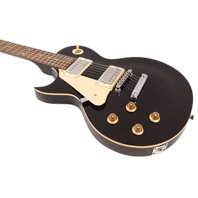 Vintage V10 Coaster Series Electric Guitar Pack ~ Left Hand Boulevard Black image 11