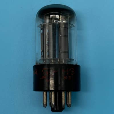 1950s Sylvania 6SN7GTB Vintage Chrome Top Black Plate Preamp Tube! T298 image 3
