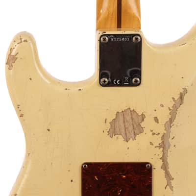 Fender Custom Shop 1956 Stratocaster Heavy Relic Guitar - Aged Vintage White - CHUCKSCLUSIVE - #R125401 image 14
