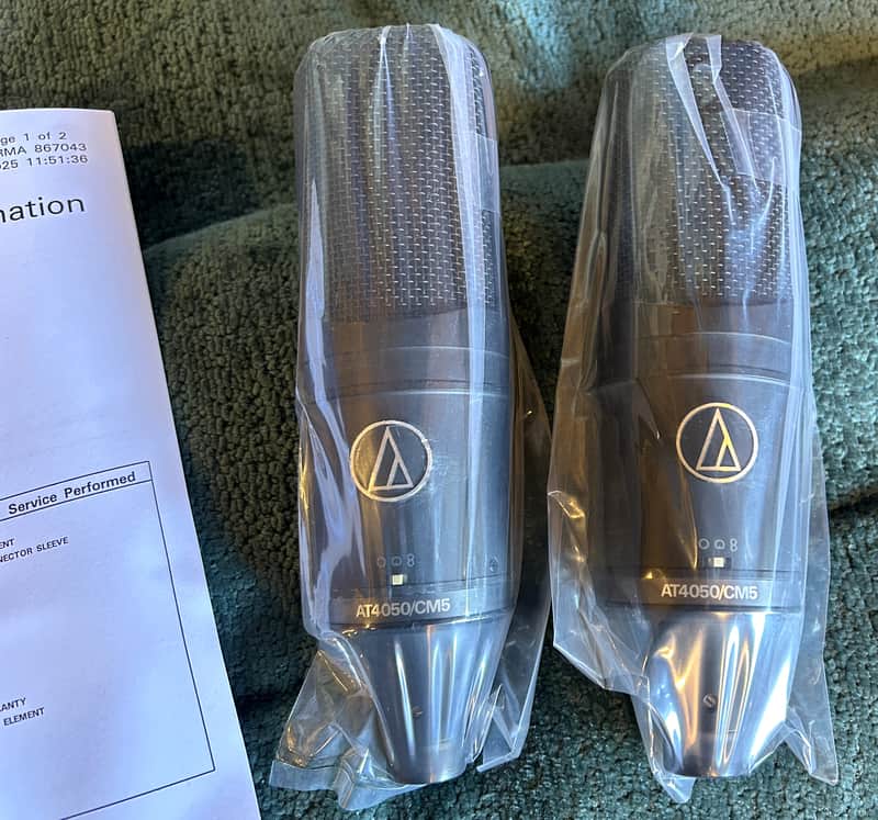 Audio-Technica AT4050 - Large Diaphragm Cardioid Multipattern Condenser Microphone PAIR FACTORY REFURBISHED image 1