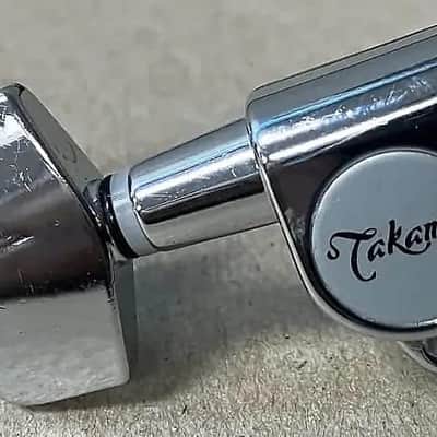 Takamine- tuning head, treble side, chrome image 1