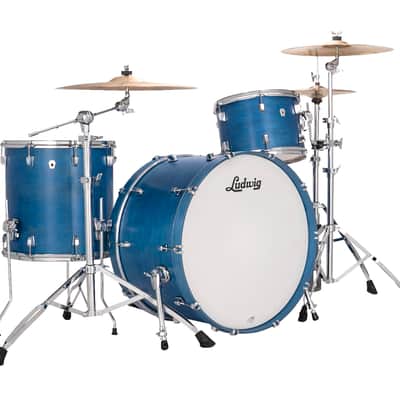 Ludwig *Pre-Order* NeuSonic Satin Royal Blue Painted Pro Beat Drums 14x24_16x16_9x13 3pc Shell Pack | NEW | Special Order | Authorized Dealer image 1