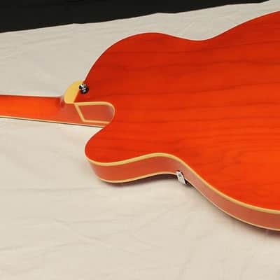 Italia Torino Semi-Hollow Electric Guitar, Trans Orange, Brand New!!! image 10