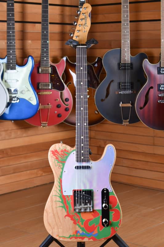 Fender Jimmy Page Telecaster Artist Series Dragon Natural image 1