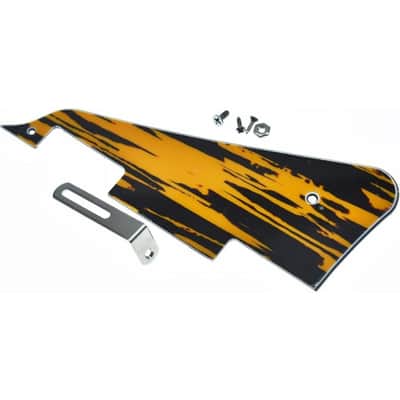 Tawny Stripe LP Guitar Pickguard with Chrome Stainless Steel Bracket and Steel Mounting Screws for USA Les Paul image 5