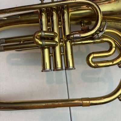 Blessing M-400 Mellophone — Lacquered Brass, Hard Case + Accessories image 8