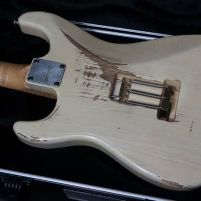 Luxxtone Guitars Choppa S in Aged Trans White with Floyd Rose & Flame Maple Neck image 9