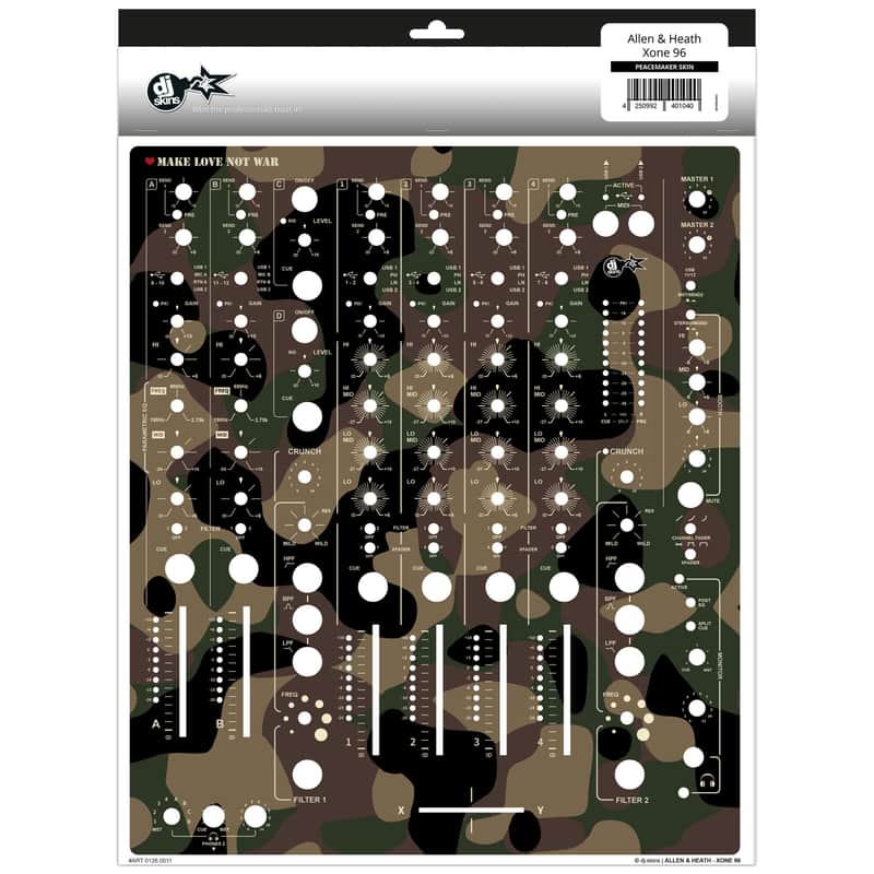 dj-skins Allen & Heath Xone 96 Skin Peacemaker - DJ Skin image 1