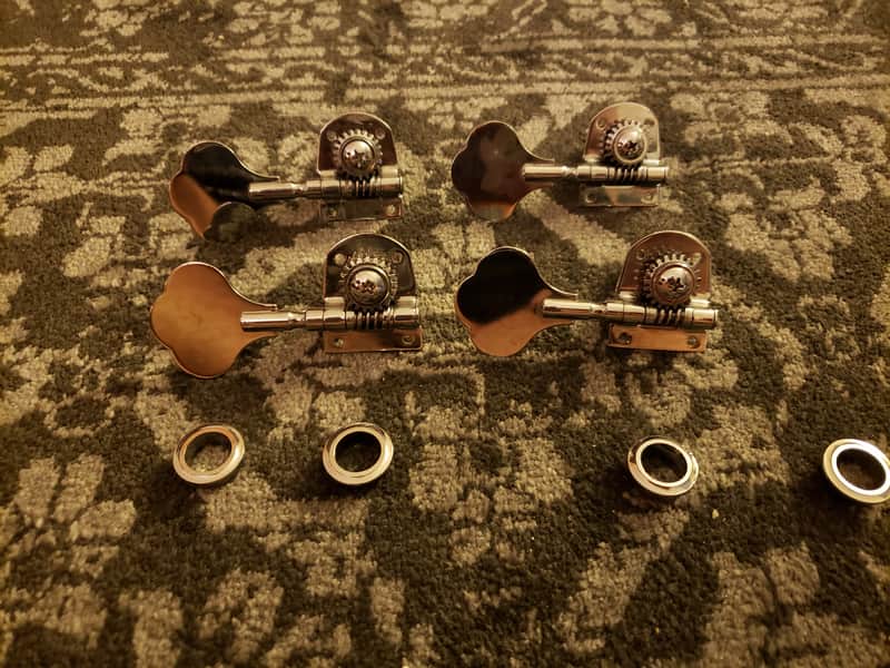 Import Fender Style 4-Inline Bass Tuners image 1