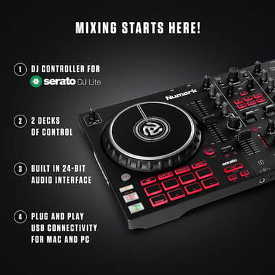 Numark - Mixtrack Pro FX – 2 Deck DJ Controller For Serato DJ with DJ Mixer image 3