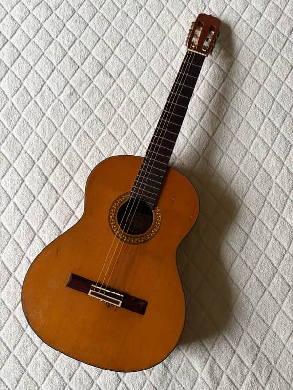 1980s Dauphin DH80 Classical Guitar Japan Vintage Nylon String w/ Hard Case image 1