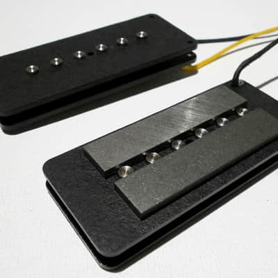 Jazzmaster HYBRID Guitar Pickups SET A5 P90 / Humbucker Hand Wound Fender FAT by Q pickups image 6