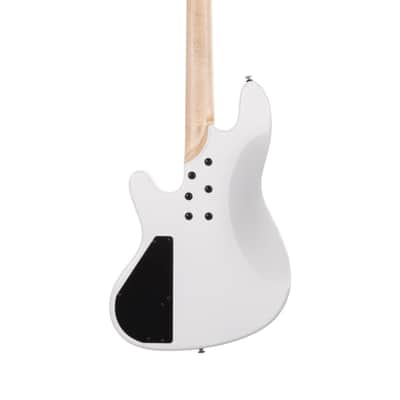 Cort NJS4WHT Elrick NJS 4 Bass Guitar. White image 4