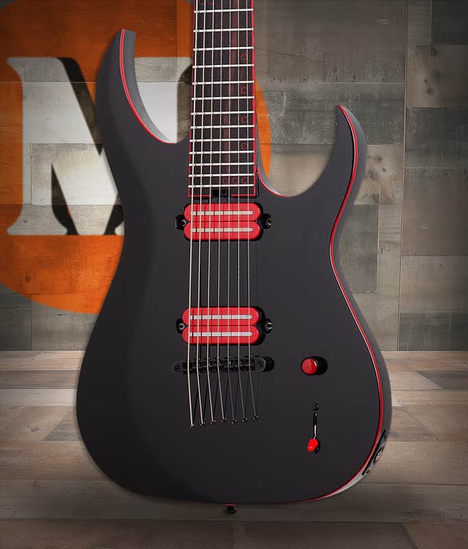 Schecter Sunset-7 Red Dawn - Gloss Black (3891) image 1