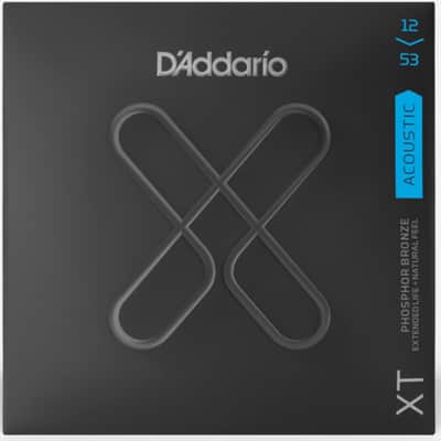 D'Addario XTAPB1253 XT Phosphor Bronze Acoustic Guitar Strings, Light, 12-53 image 1