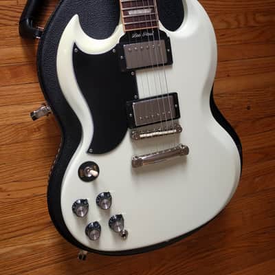 Gibson SG Standard-Lefty Left Hand w/ Historic Upgrades 61'-Ultra Rare MINT 2012-White image 11