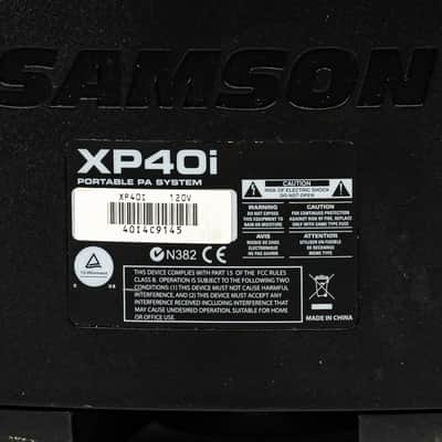 Samson XP40i Portable Rechargeable 40W PA System iPod Dock with Power Supply Bild 7