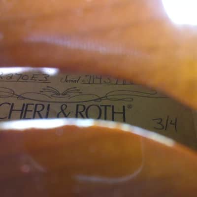 Scherl and Roth R270E3 3/4 Violin serial 7143986 2000 - Natural image 4