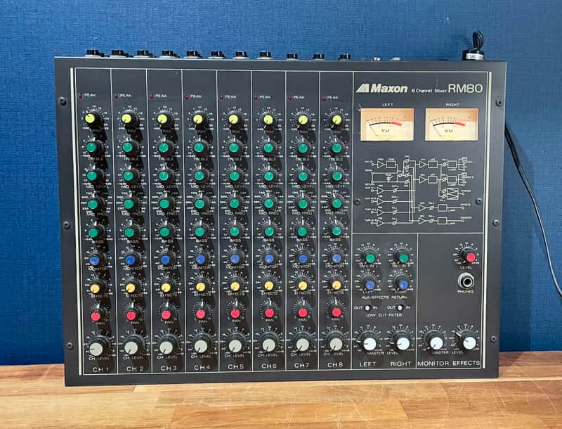 Maxon RM-80 8-Channel Stereo Vintage Mixer 1980s image 1