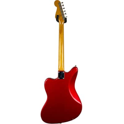 Fender Japan 66 Reissue Jazzmaster 1999-2002 - Candy Apple Red - Matching Headstock image 4
