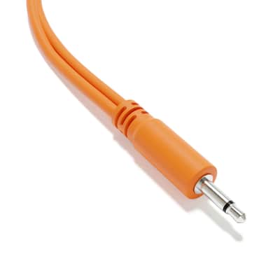 ExcelValley [Orange] 5-Pack - Mono Splitter Y Patch Cables - TS 3.5mm 1/8" Eurorack Synth Synthesizer image 4