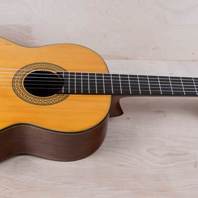 Yamaki GC-20 Grand Concert Guitar 1970's Natural Made in Japan MIJ w/ Bag image 3
