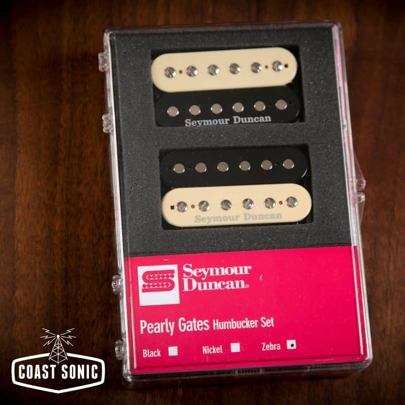 Mint Seymour Duncan Pearly Gates set Zebra image 1