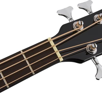 Fender CB-60SCE Bass Classic Design 4-String Acoustic-Electric Bass Guitar, Solid Spruce Top, Black image 5