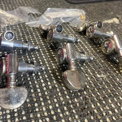 Vintage Grover Pat Pending 3x3 Milk Bottle Tuners - Includes Les Paul Truss Rod Cover! image 5