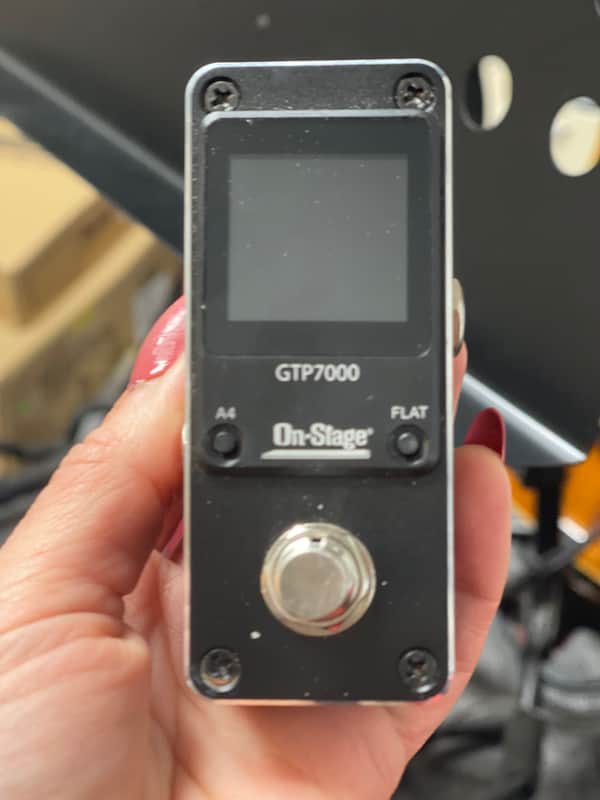 On-Stage GTP7000 Mini Chromatic Tuning Pedal 2010s - Black image 1