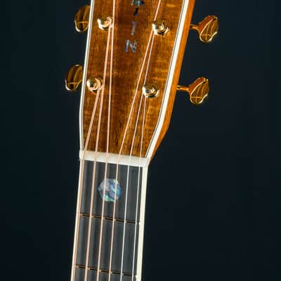 Martin D-41 Custom Premium Flamed Koa and Adirondack Spruce Amber Burst with Paua Pearl NEW image 10
