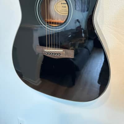 Yamaha F335-BL Dreadnought Acoustic Guitar 2010s - Black image 3