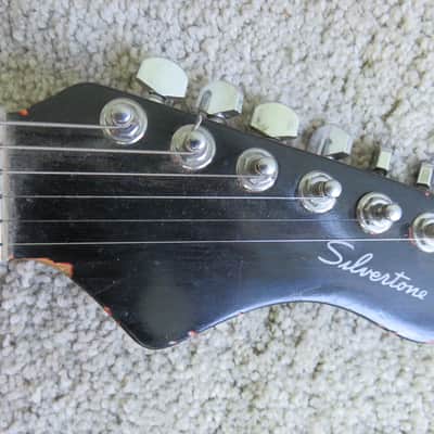 Vintage 1960s Silvertone Danelectro Coral Guitar Long Horn Sunburst Electric Holy Weirdsville image 5