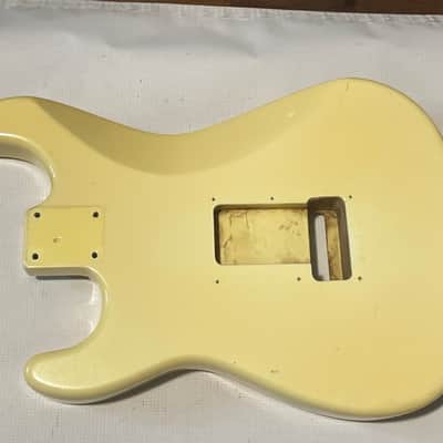1986 Japan Charvel Jackson Import Model 3 Aged Pearl White Guitar Body Kahler Ready image 17