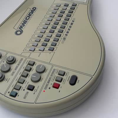 Suzuki OM-84 Omnichord System Two 1984 Ivory Harp Synthesizer image 4