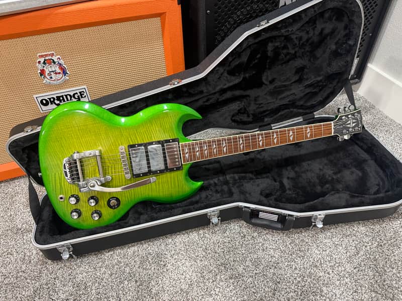 Gibson SG Deluxe Electric Guitar - Lime Burst