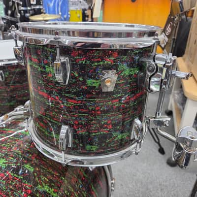 Ludwig Classic Maple 3-piece Shell Pack 12/16/22 2010 - Psychedelic Red Glass image 6