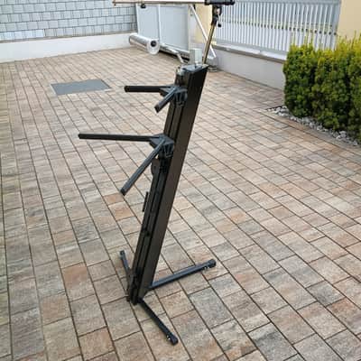 Ultimate Support AX-48 Pro Plus Apex Series Two-Tier Column Keyboard Stand 2010s - Black image 3