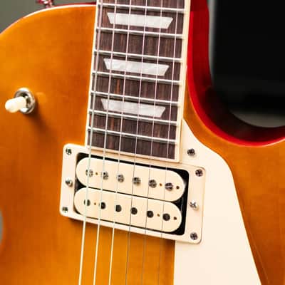 Gibson Les Paul Studio Double Trouble Electric Guitar - Dirty Lemon Burst/Cherry Back with Gig Bag image 8