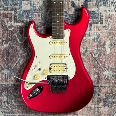 1980s Kramer Focus 3000 Vintage Metallic Pink Left Handed MIJ Made In Japan Electric Guitar W/ Original Gigbag! image 7